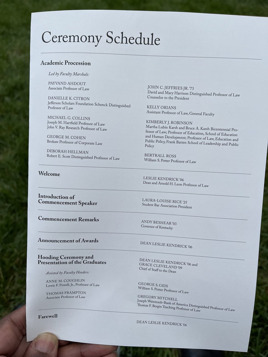 RChrisRice's tweet photo. Family &amp; Friends! Commencement at @UVALaw just began! Laura-Louise Rice is scheduled to speak and introduce today’s Commencement speaker as she graduates and begins her career. Below is the link to the live stream: 
https://t.co/gi26IcJ9TL https://t.co/0kEjvgKPM3