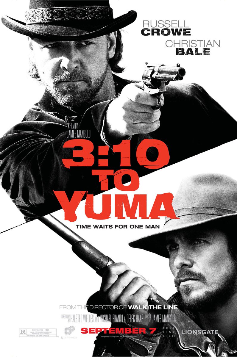 Hoy es #DomingoDeWestern y que mejor día para recomendar este gran remake que hizo James Mangold allá por el año 2007 y con un dúo protagonista de auténtico lujo, Russell Crowe y Christian Bale.