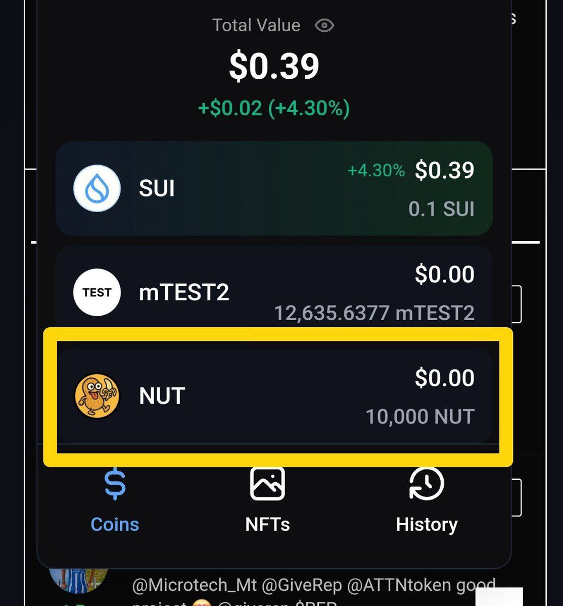 SrEarningBoss's tweet photo. 📣 @GiveRep 10k $NUT Token Recive All GiveREP User✅ Still Sell $NUT 10k Price 7$+ $REP Boom ❤️‍🔥

✍️ Comment below with how many $NUT tokens you received, and don’t forget to mention @GiveRep $REP  Next Biggest Airdrop Loading... https://t.co/Zjw0tTdlPr