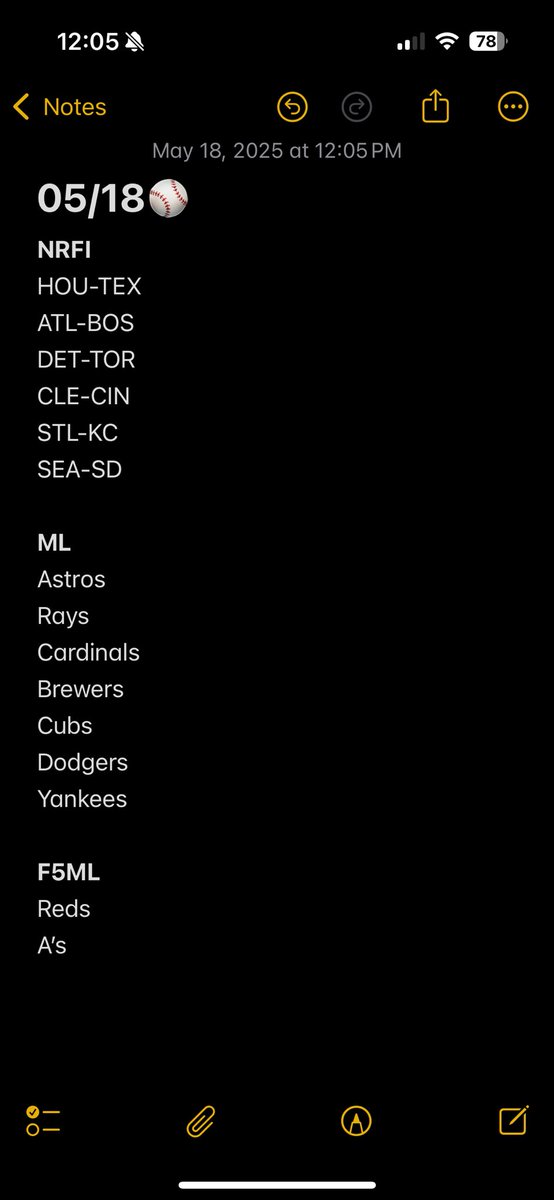 J_R_Collects's tweet photo. Today’s favorite picks!!
#nrfi #moneyline #ml #baseball #baseballbets #mlb #f5ml #happysunday https://t.co/106LQnLJe6