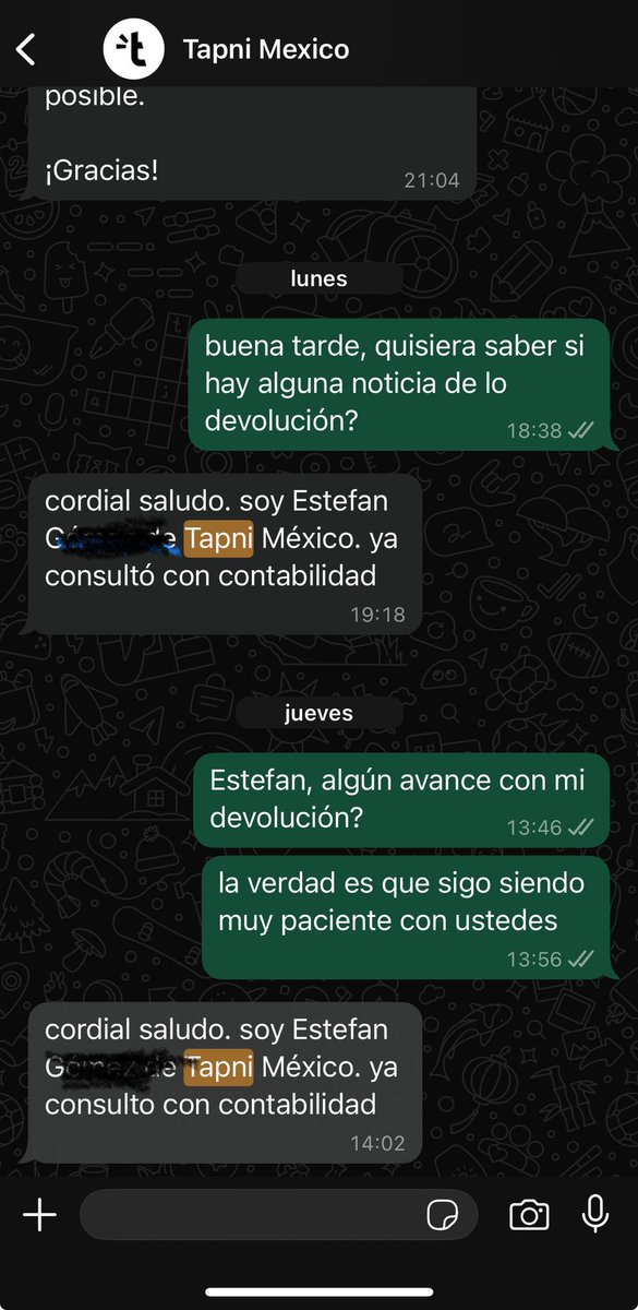 ClienteDeAPie's tweet photo. Pedí hace casi 1 mes una tarjeta magnética en #tapni. A los 8 días que s ofrece en @instagram nunca llegó; ahora estoy peleando a diario para que devuelvan el dinero … @AtencionProfeco ¿qué procede con estas empresas de humo? https://t.co/ZqqQKwCp0o