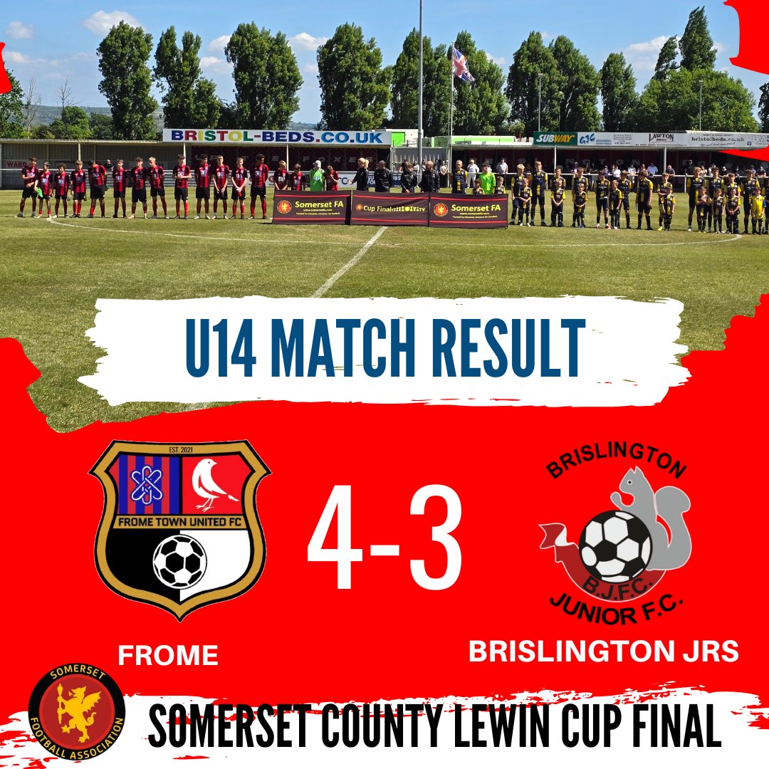 Incredibly proud of our U14s who gave their all in a thrilling final in front of a packed crowd at <a href="/BrislingtonFC/">Brislington FC</a>.
Just fell short, but did the club proud. 🔴⚫🐿️