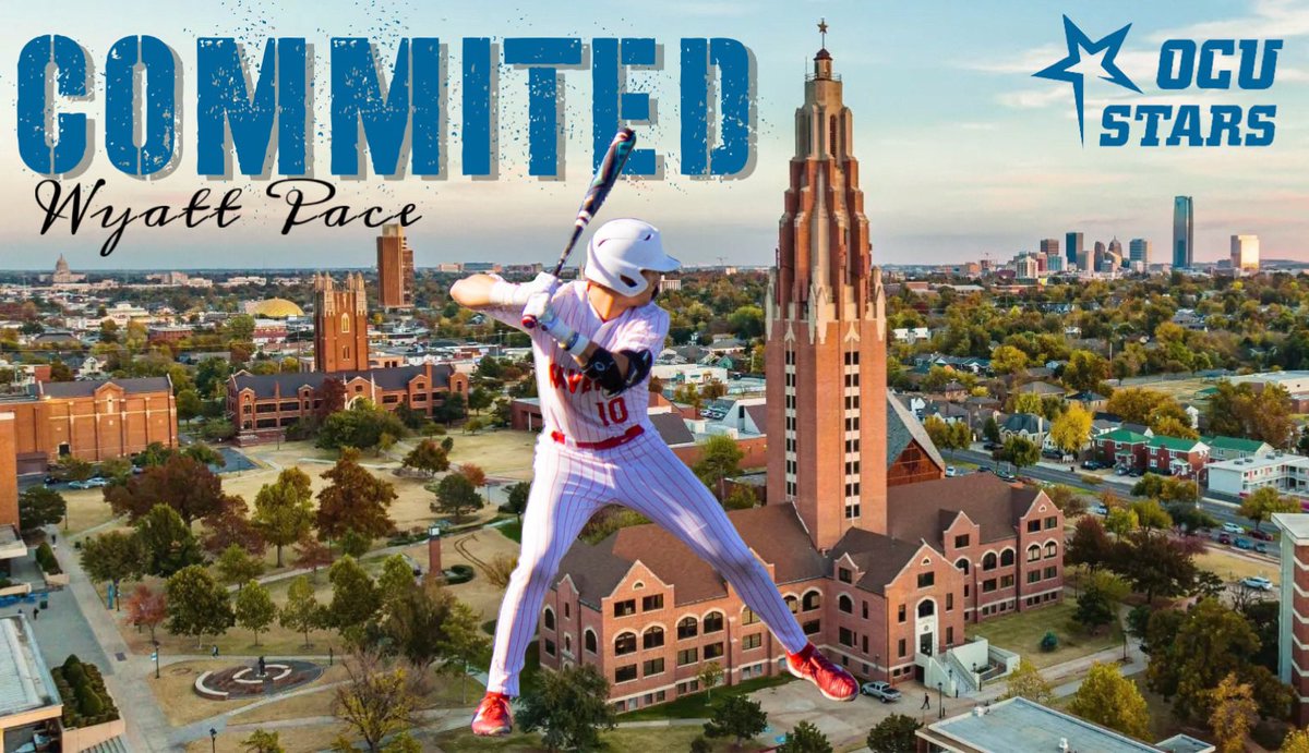 Wyatt Pace (@wyattpace10) on Twitter photo I’m beyond blessed and excited to announce that I will be continuing my academic and athletic journey at Oklahoma City University! I want to thank God, my family, friends, and coaches for their constant support and guidance throughout this process!
<a href="/OklahomaCityBSB/">Oklahoma City University Baseball</a> I’m beyond blessed and excited to announce that I will be continuing my academic and athletic journey at Oklahoma City University! I want to thank God, my family, friends, and coaches for their constant support and guidance throughout this process!
<a href="/OklahomaCityBSB/">Oklahoma City University Baseball</a>