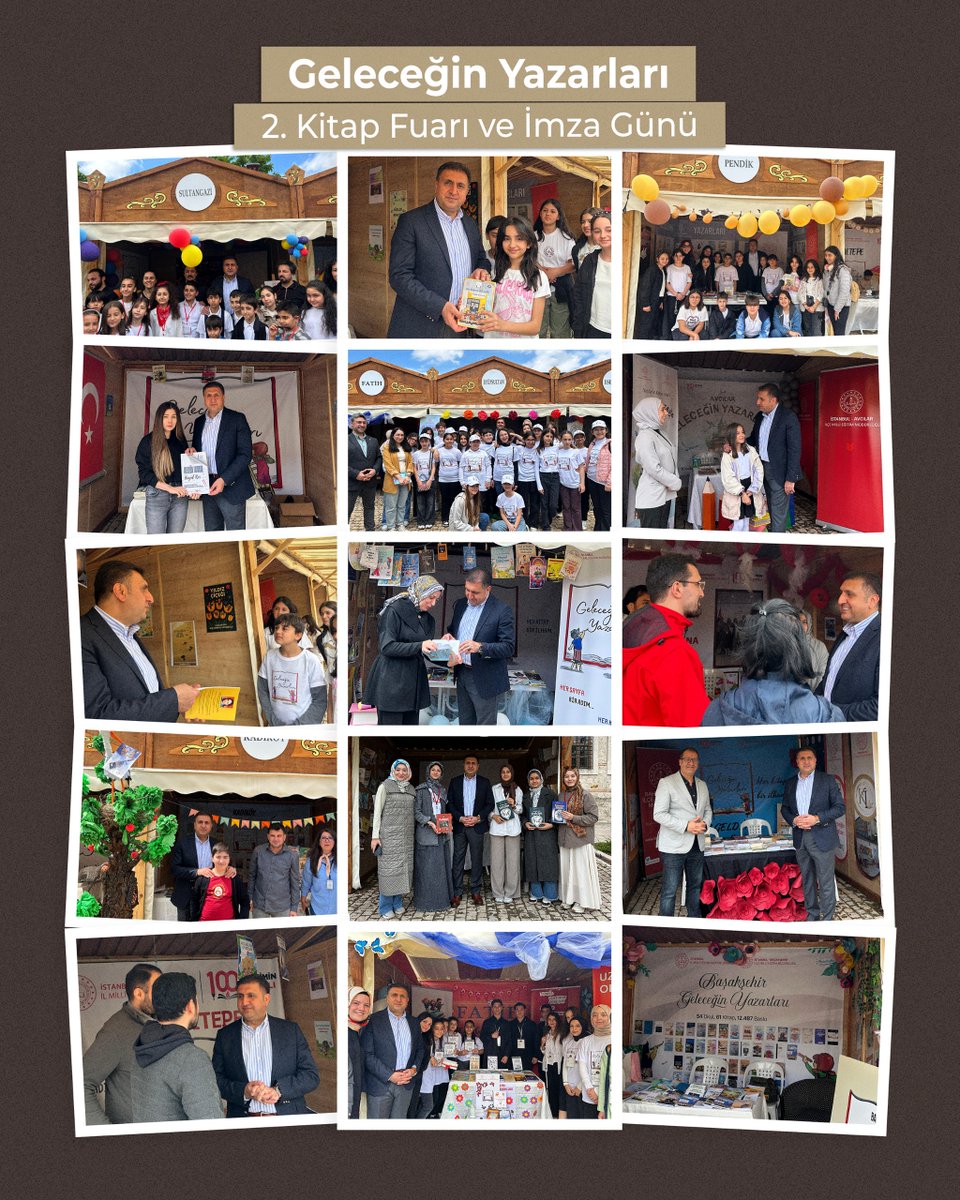 📚 Millî Eğitim Müdürümüz Murat Mücahit Yentür, Geleceğin Yazarları Projesi kapsamında Rami Kütüphanesi’nde düzenlenen 2. Kitap Fuarı ve İmza Günü’nün son gününde öğrencilerimizin yazın serüvenine eşlik etti.

111.000 matbu kitabın sergilendiği, 39 ilçeyi temsilen kurulan