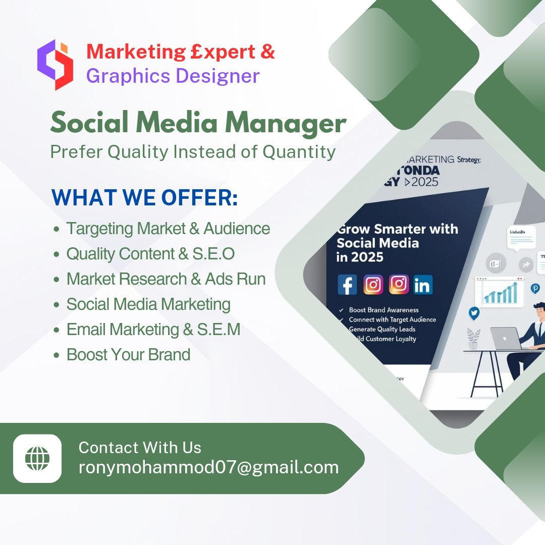 ronymohammod07's tweet photo. ◆ Hire a Dynamic Marketer &amp; Graphic Designer to Amplify Your Brand in 2025  
●I’m a passionate marketer and graphic designer crafting bold visuals and trending strategies that captivate audiences.
#Marketing #GraphicDesign #Doyouwant #SocialMediaTrends #SEO #LOLFanFest2025D2 https://t.co/odmXYicqLm