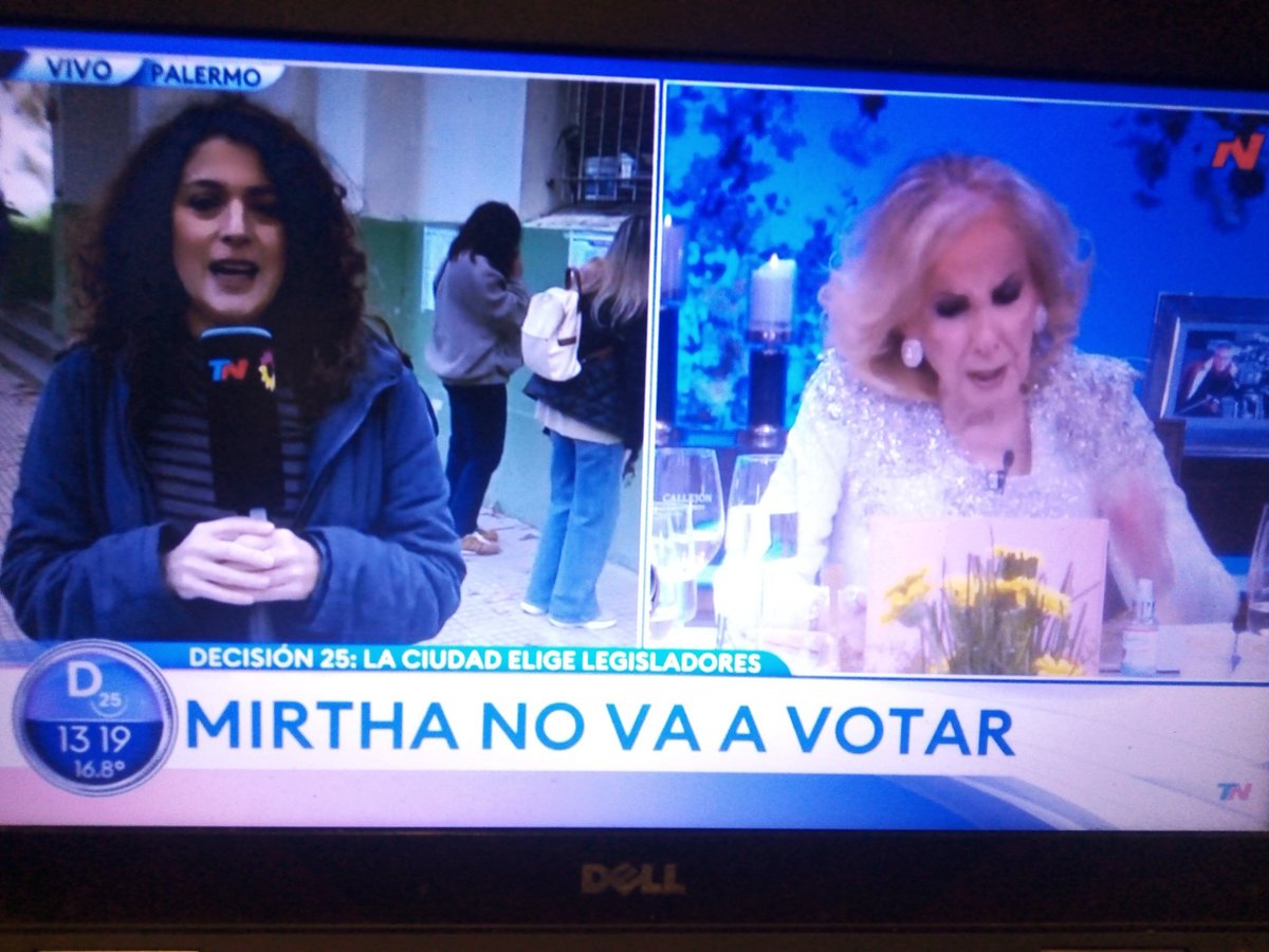 Mirtha no fue a votar. Listo, se acabó el país.