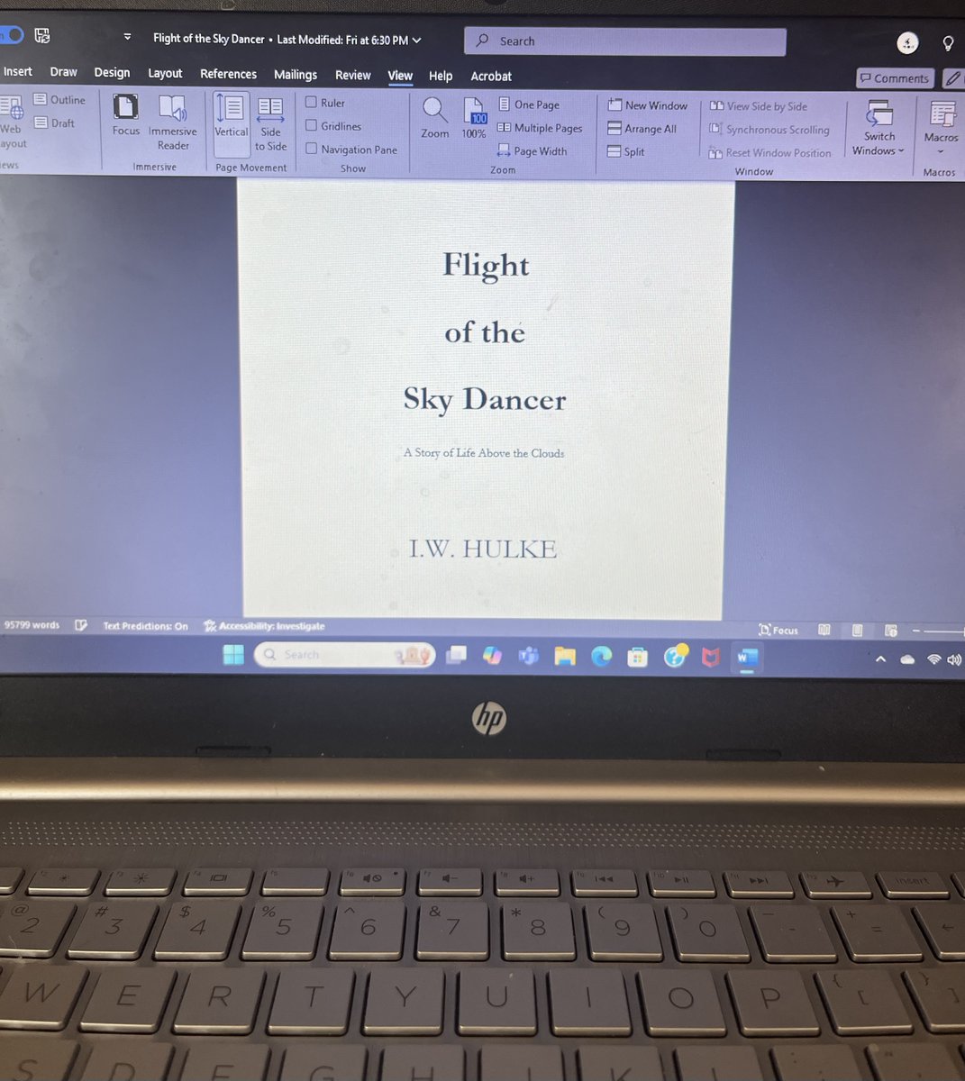 IWHulke's tweet photo. https://t.co/PkV1pzMSdP

Almost ready for takeoff… Arriving in 2025.

FLIGHT of the SKY DANCER – a brand-new novel from Christian science fiction author, IW Hulke.

#coomingsoon #Christian #christianwriter #christiannovels #christiansciencefiction #IWHulke https://t.co/HYb6Zm3YUf