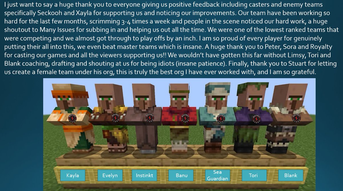 Just a thank you message to  everyone who supported us. We worked so hard for this and even tho we didn't make it through, the fact we went so far and ended positive is absolutely insane. ❤️
Tagging people mentioned- 
<a href="/xaylalol/">Xayla</a> 
<a href="/Sharloothe/">Seckooh 🪼</a> 
<a href="/ManyxIssues/">Many Issues</a> 
<a href="/SoraNaiLOL/">Sora</a> 
<a href="/real1v9/">YUYU</a>