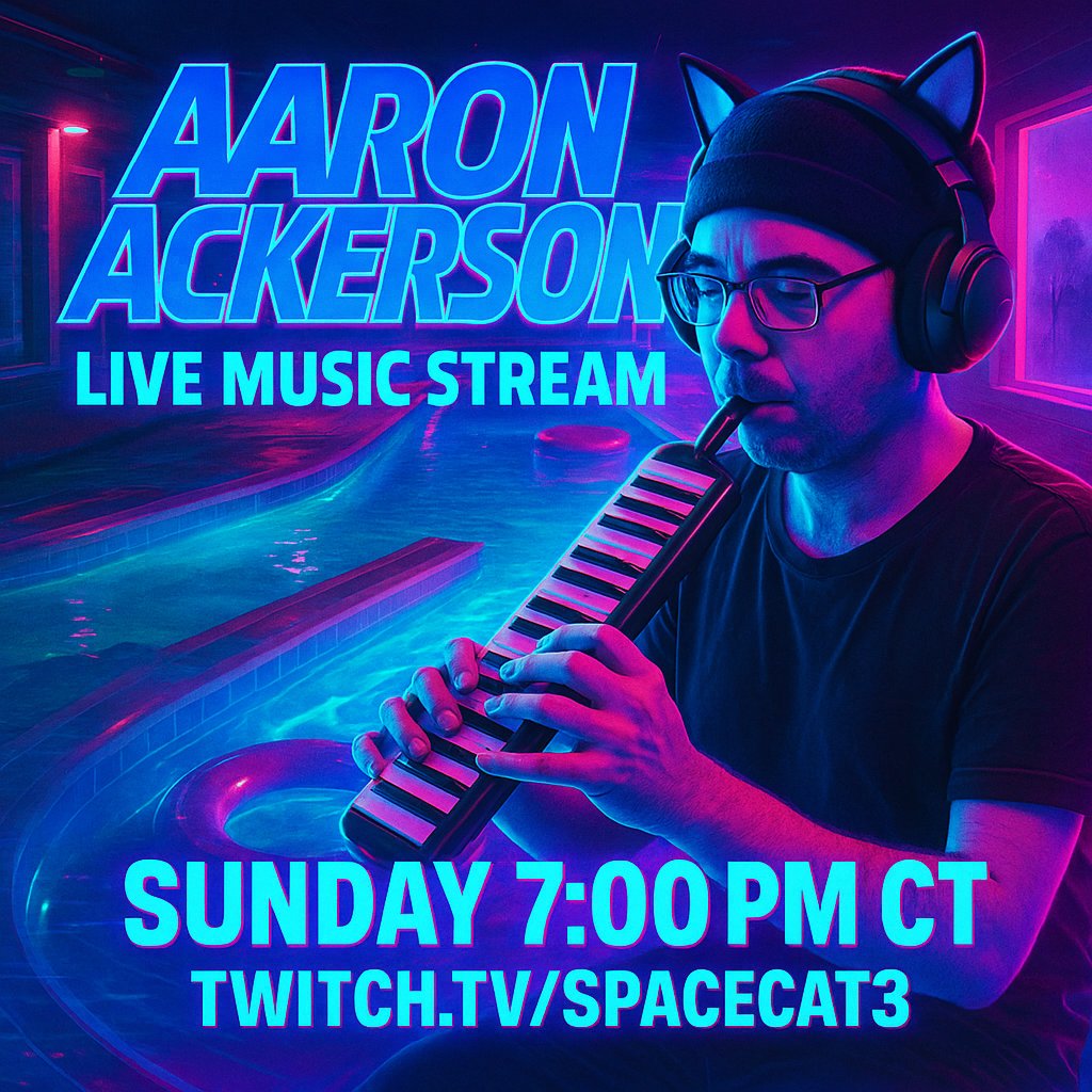 Join me tonight as I improvise live spacey electronic music! I've also made some enhancements to the visuals to make them extra trippy. I'll see you then!