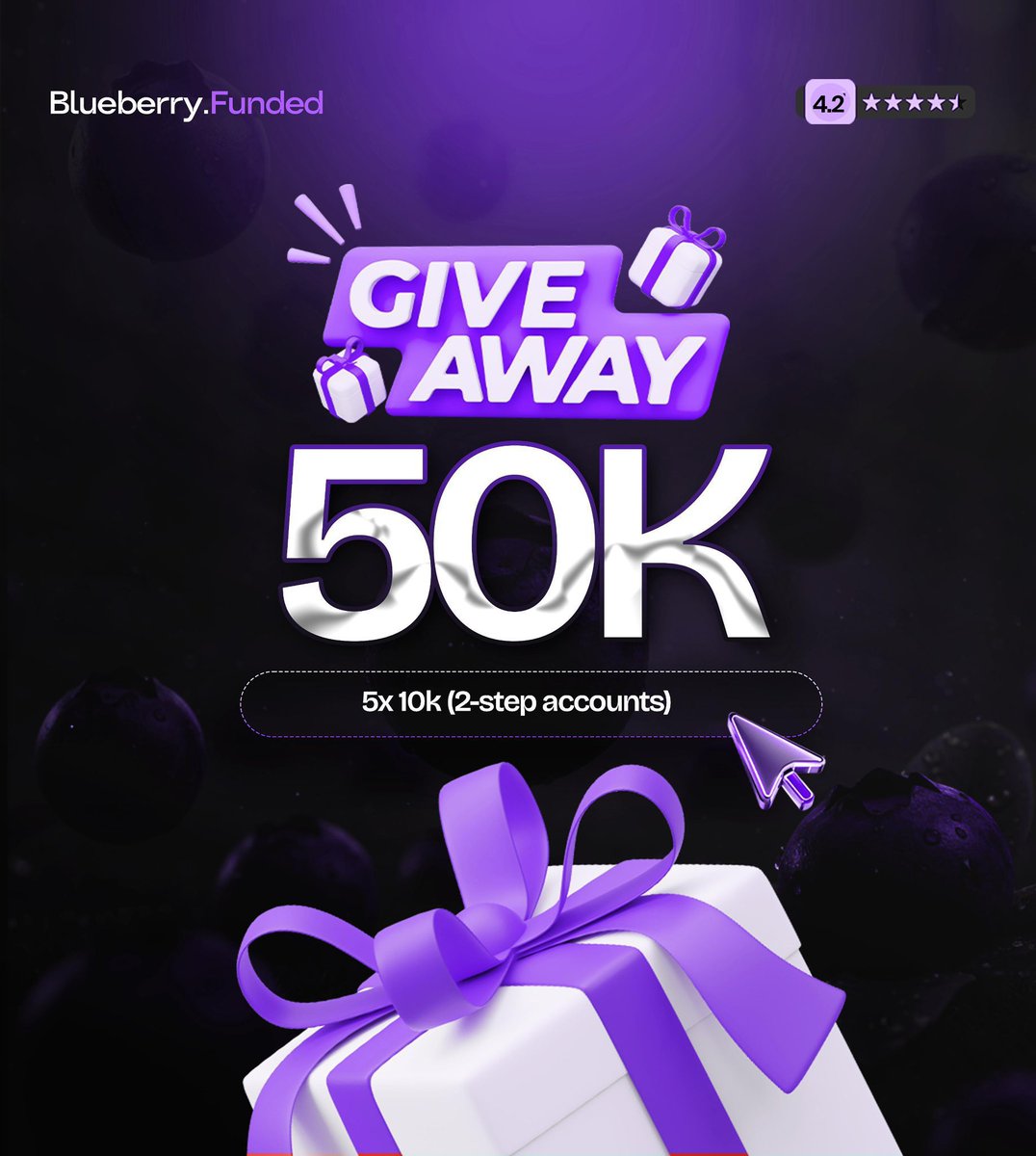 $50,000 Funded Challenge account GIVEAWAY🔥

Criteria to Win
➠ Follow <a href="/princess_mmasi/">𝑫𝒊𝒗𝒚𝒂 💋💲</a>  
<a href="/BlueberryFunded/">Blueberry Funded</a> &amp; <a href="/BBFNigeria/">Blueberry Funded Nigeria</a> 
<a href="/BBFSynthetics/">Blueberry Synthetics</a> &amp; <a href="/BlueberryMarcus/">Marcus Fetherston</a> 

➠ Like &amp; Repost this Giveaway

➠ Join The Trade with Divya community👉 t.me/Trade_withDivya

Comment “Done” with