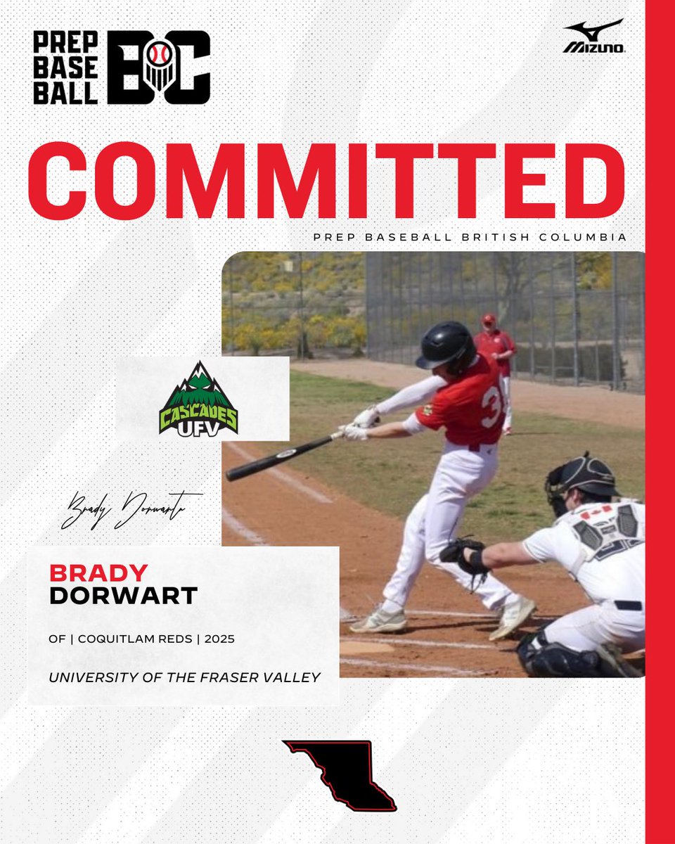 Prep Baseball BC (@prepbaseballbc) on Twitter photo ๐จ๐๐๐๐๐๐๐๐๐๐ ๐๐๐๐๐๐จ
'25 OF Brady Dorwart (<a href="/CoquitlamReds/">Coquitlam Reds</a>) announces his commitment to the University of the Fraser Valley.
<a href="/brady49429790/">brady dorwart</a> | #OffTheBoard๐จ๐ฆ ๐จ๐๐๐๐๐๐๐๐๐๐ ๐๐๐๐๐๐จ
'25 OF Brady Dorwart (<a href="/CoquitlamReds/">Coquitlam Reds</a>) announces his commitment to the University of the Fraser Valley.
<a href="/brady49429790/">brady dorwart</a> | #OffTheBoard๐จ๐ฆ