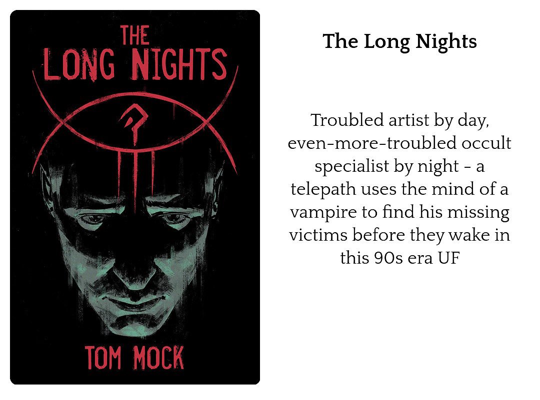 Tom_Mock's tweet photo. Here’s my birthday weekend book pitch.

Hope to have two more novels finished this year, maybe one out, and The Long Nights Audiobook ready for the fall. ✌️ 

(Forgive the horse farm look) https://t.co/Llr5y0kNdR
