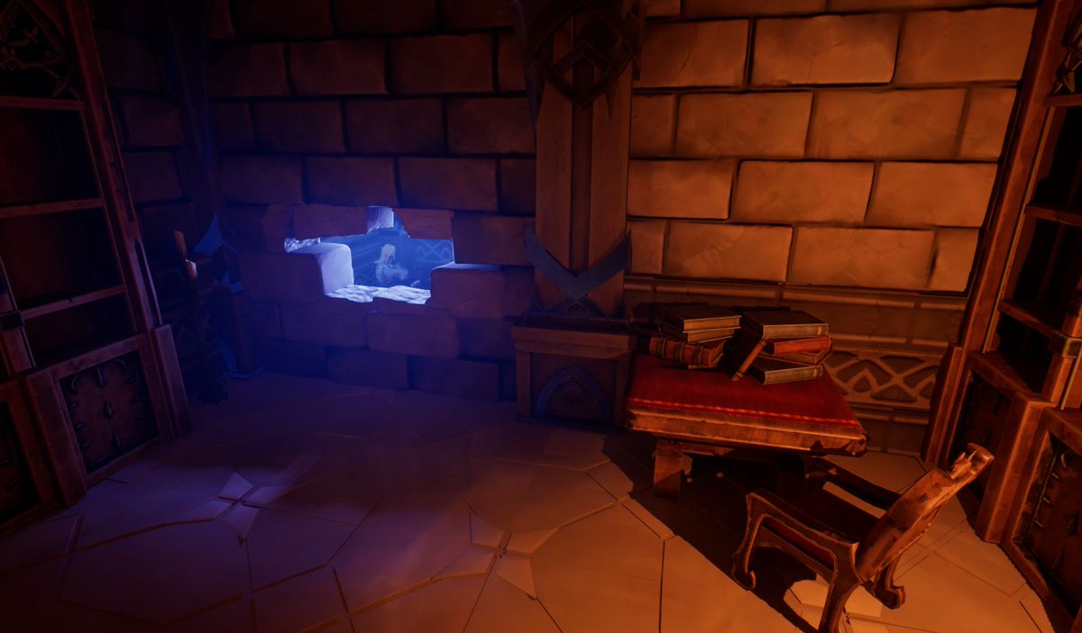 giselapixel's tweet photo. Library level design #04

Building in some light foreshadowing in the library level. 🕯️

You can spot a key lore item through a gap near the entrance, but you’ll only reach it later via a hidden passage in the next room.

📍 Made at @ESAT_Valencia

#gamedev #leveldesign #ue5 https://t.co/b8Di6Vb4K5