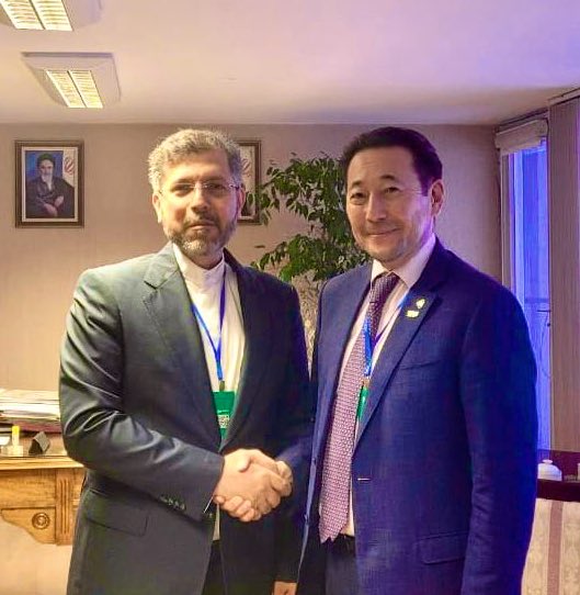 KairatSarybay's tweet photo. My congrats & thanks to H.E. Saeed Khatibzadeh, Dep FM of #Iran & President of #IPIS for well organised #Tehran Dialogue Forum 2025
Discussed #CICA_TTF role in promoting #dialogue b/w academia & 🇮🇷’s valuable contribution to #CICA
Agreed to consider potentials of #TDF in future https://t.co/gYFOEwvjh4