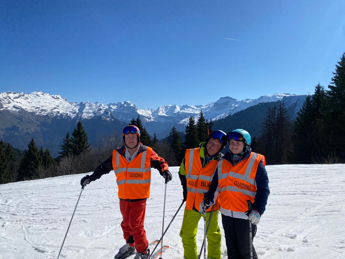 TesniST's tweet photo. Over Easter, I embraced the challenge of becoming a VI ski guide for my uncle, who lost his sight two years ago! ❄️⛷️
Helping him return to the slopes was so special! 🥰
Next up: Guiding a group of visually impaired skiers with Vitality in Morzine in Jan 2026!
#InclusiveSport https://t.co/lDZpIm2ICj