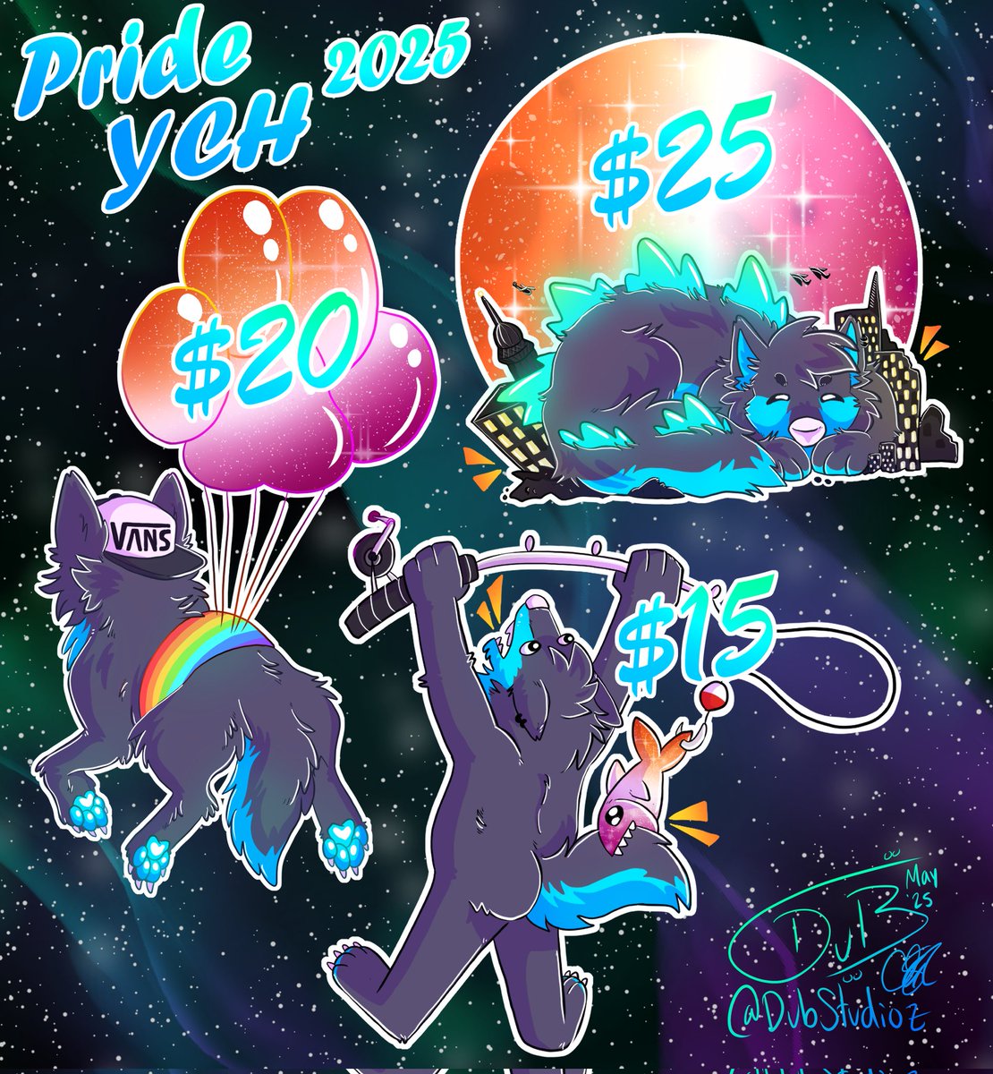 Releasing these Pride YCH's a little early to have them done for June 🏳️‍🌈

Dm me on discord or tele to claim!