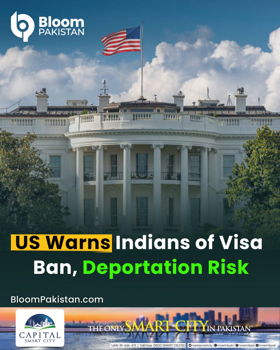 bloom_pakistan's tweet image. US Warns Indians: Risk Visa Ban, Deportation

#USVisa #IndiaUSRelations #DeportationRisk #VisaBanAlert #ImmigrationNews #indiansabroad

Read More
bloompakistan.com/us-warns-india…