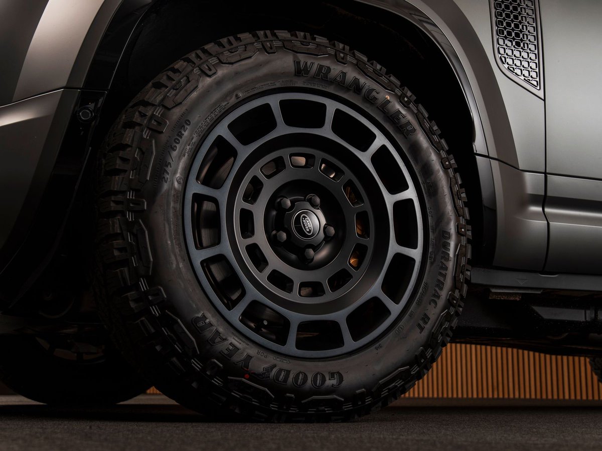 Most powerful Defender ever made: the 2025 LR Defender OCTA with 635hp and 750nm torque. Massive 33 inch tires