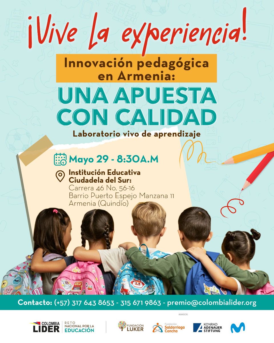 Nos vemos en Armenia en el marco del reto nacional por la educación ⁦<a href="/colombia_lider/">Colombia Líder</a>⁩
