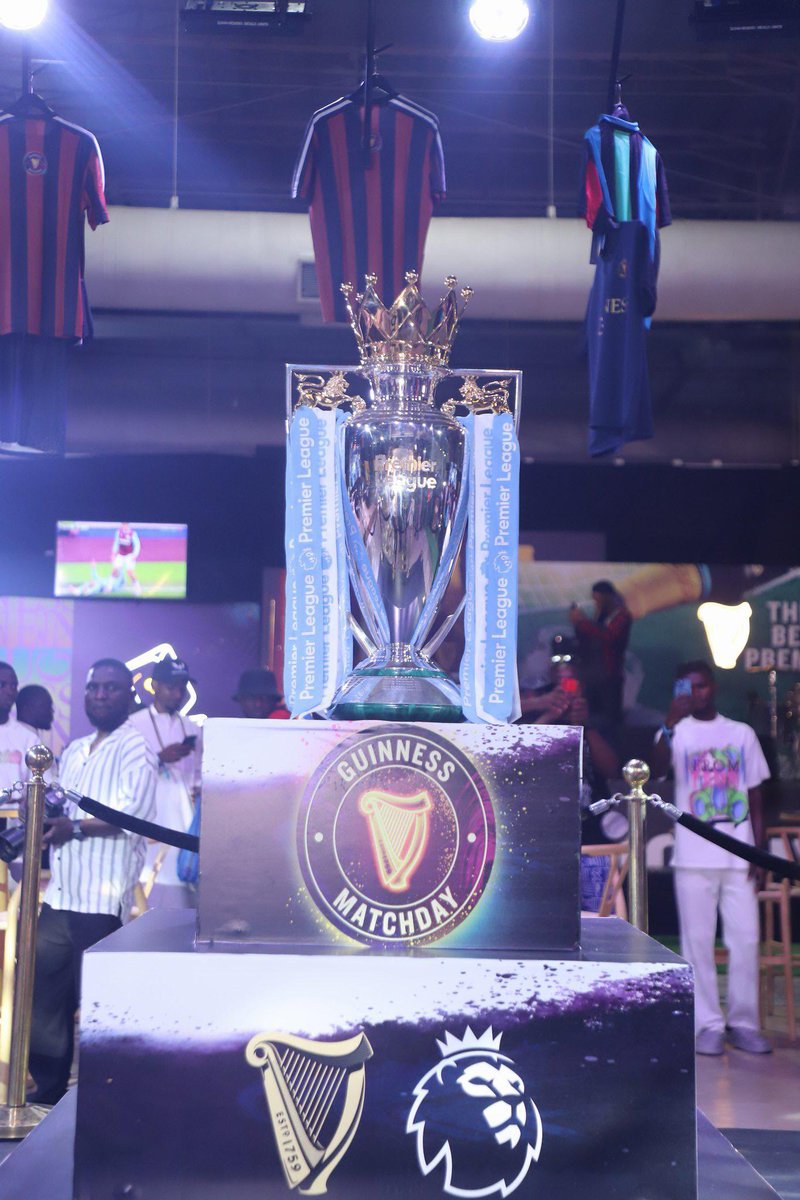 ANJI🦋🌹 (@_adjola) on Twitter photo Lagos, guess what just landed?
The Premier League Trophy is in town, and it’s a whole vibe at The Palms, Oniru.
Big shoutout to <a href="/GuinnessNGR/">Guinness Nigeria</a> for bringing this football magic closer to us.
#GuinnessMatchday #PremierLeagueTrophyTour Lagos, guess what just landed?
The Premier League Trophy is in town, and it’s a whole vibe at The Palms, Oniru.
Big shoutout to <a href="/GuinnessNGR/">Guinness Nigeria</a> for bringing this football magic closer to us.
#GuinnessMatchday #PremierLeagueTrophyTour