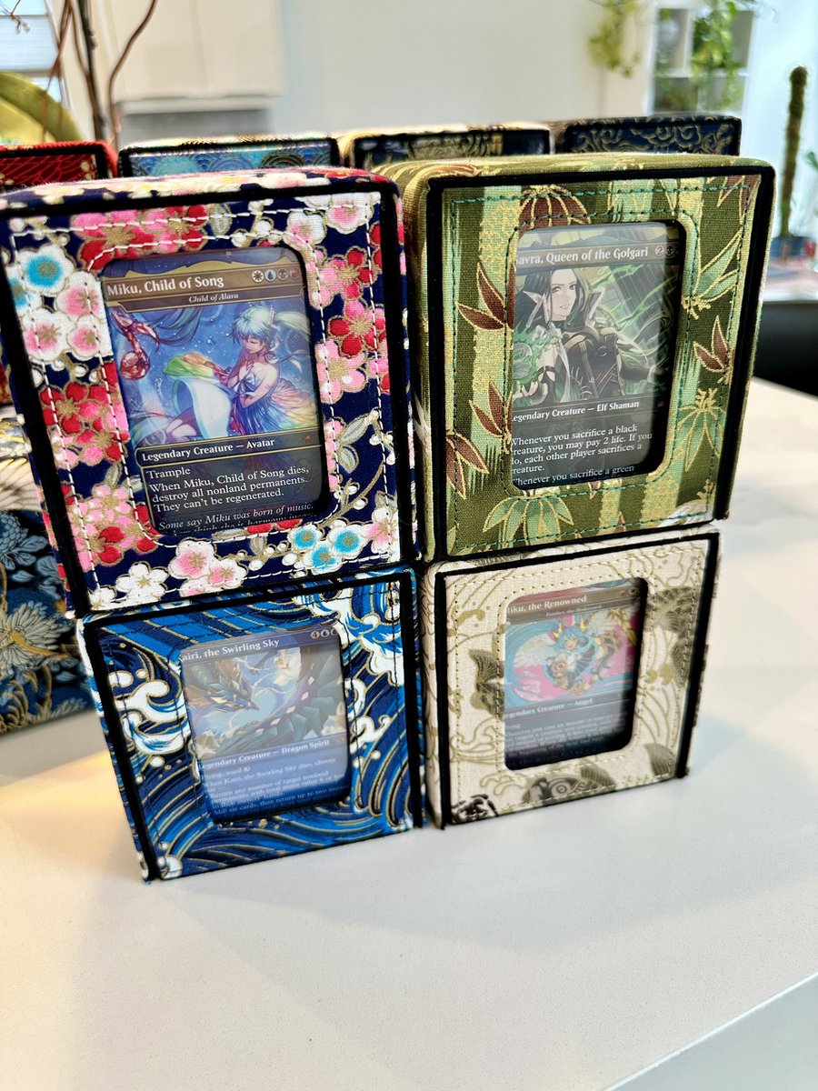 Am I the only one who builds every <a href="/wizards_magic/">Magic: The Gathering</a> EDH deck based on the coolest anime art? $anime everywhere.