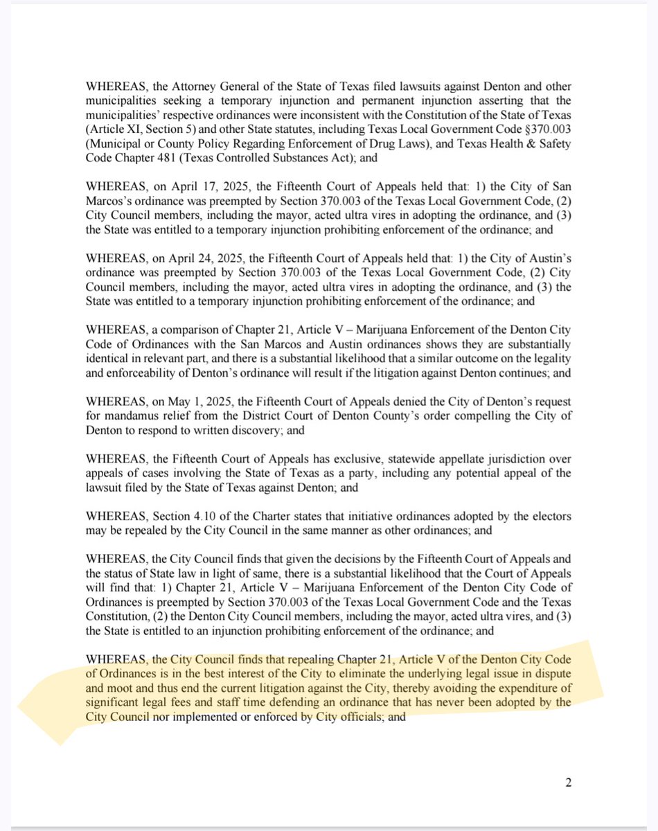 Decriminalize Denton tweet media