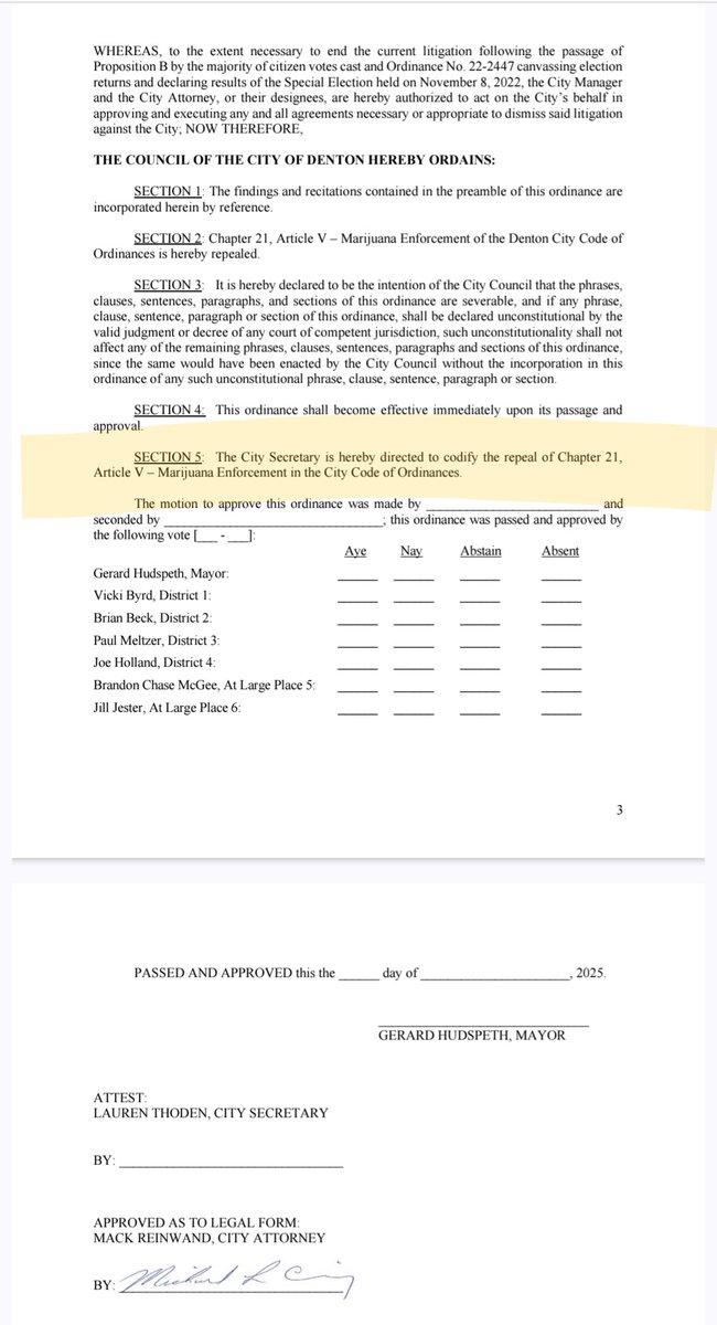 👿 📣 DECRIM DENTON EMERGENCY PROTEST &amp; CALL TO ACTION!
THIS TUES 5/20, CITY COUNCIL WILL BE VOTING
TO REPEAL THE MODEST CANNABIS DECRIMINALIZATION ORDINANCE THAT DENTON VOTERS OVERWHELMINGLY VOTED INTO CITY LAW IN NOVEMBER 2023!

PROTEST! EMAIL! SHOW UP! SHARE!

details below