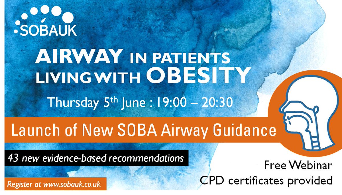 Have you registered? You can do so at sobauk.co.uk Just 3 days to go until this webinar.