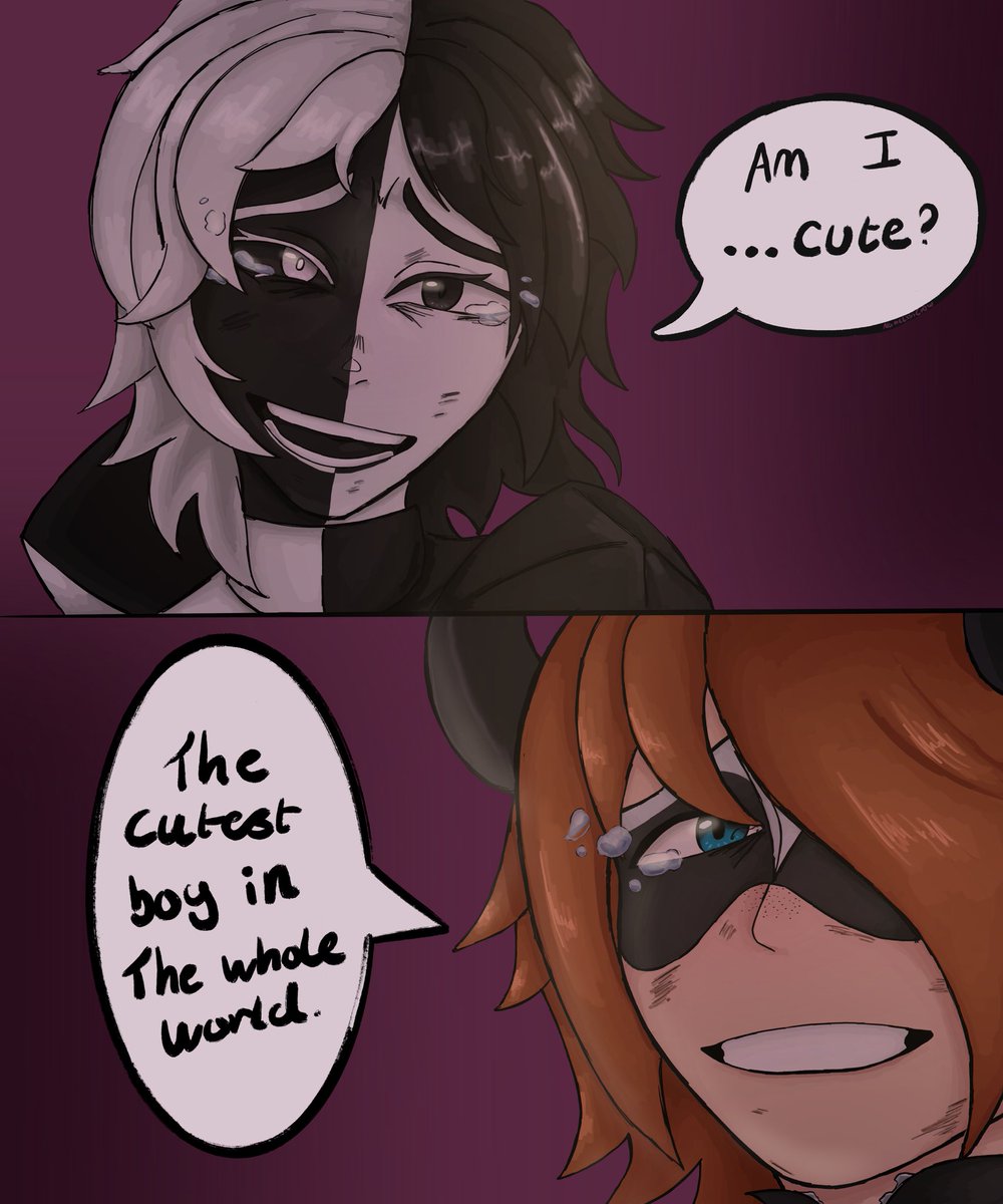 Namel3ssCr0w's tweet photo. Reverser x Caprikid.

I just really wanted to draw angst and I love the tgck panel so much I had too. 

#marcaniel #mlb #MiraculousLadybug #NathanielKurtzberg https://t.co/Rd4TqjvhZI