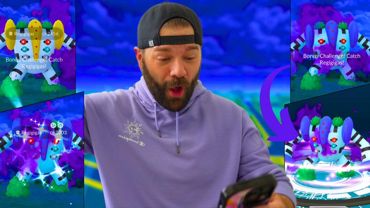 EchoGamesOG's tweet photo. I got a SHUNDO Regigigas in Pokémon GO during Shadow Raid Day—caught it on video while KICKING CANCER’S ASS! 🔗 below 👀
You can’t script this kind of comeback. Watch the grind, feel the hype.
#PokemonGO #Shundo #ShadowRaidDay #Regigigas #CancerSurvivor #HundoHype #TrainerLife https://t.co/SXgdfy5deO