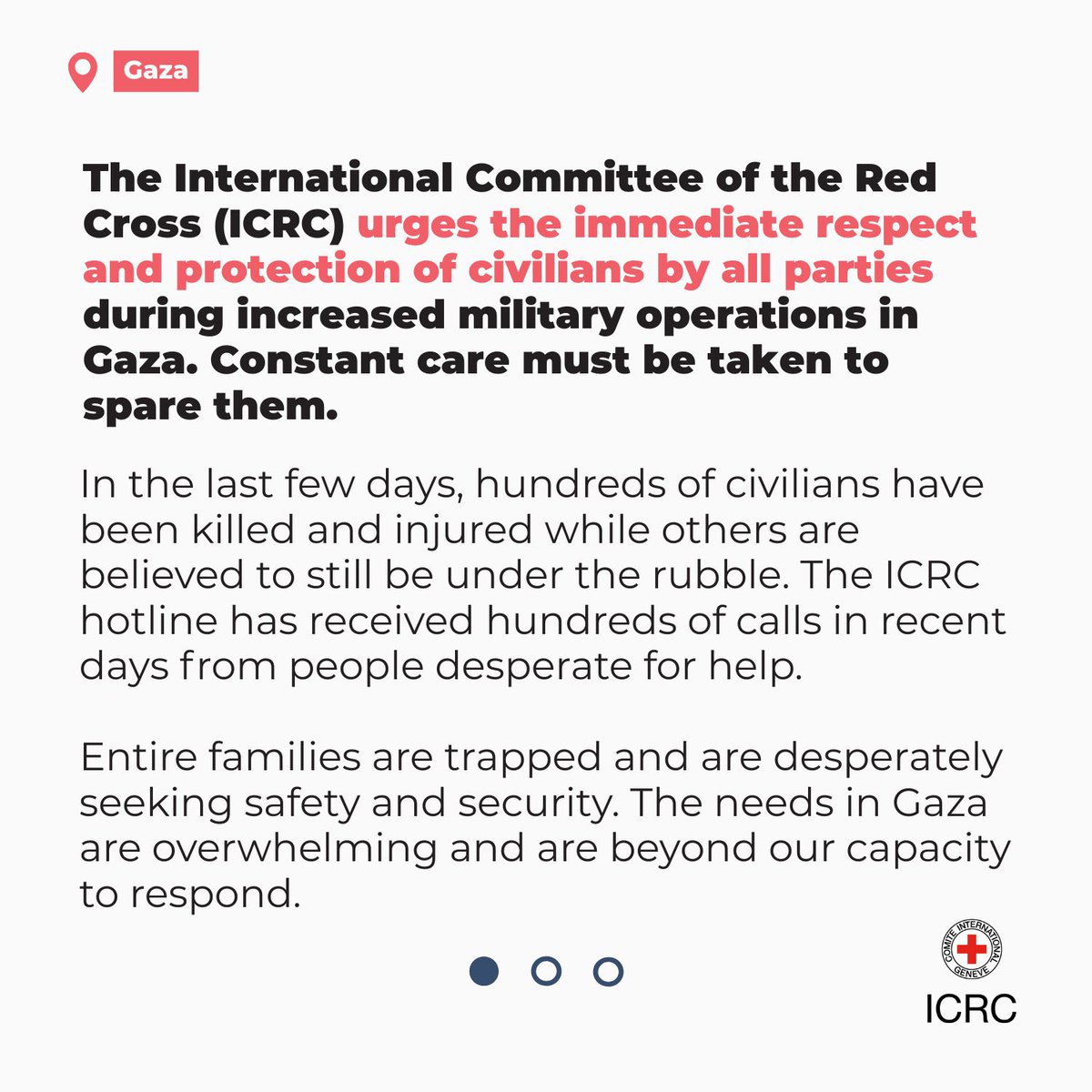 Urgent call / Gaza