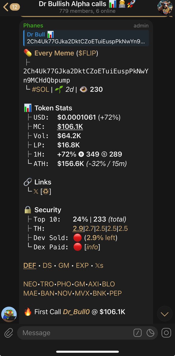Jeetslayer00's tweet photo. $FLIP up 5.8X profit on my call🧑💻
Private tg chads always printing 💸💸
#EVERYMEME
2Ch4Uk77GJka2DktCZoETuiEuspPkNwYn9MCHdQbpump https://t.co/dz6RmLFiJv