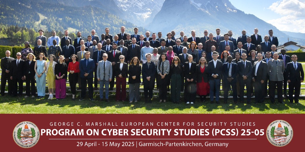 Marshall_Center's tweet image. 🎓 To our graduates of the Program on Cyber Security Studies - congratulations! 🙌

Wishing each of you safe travels and continued success — and welcome to the Marshall Center Alumni Network!

#MarshallCenterAlumni | #PCSS
----