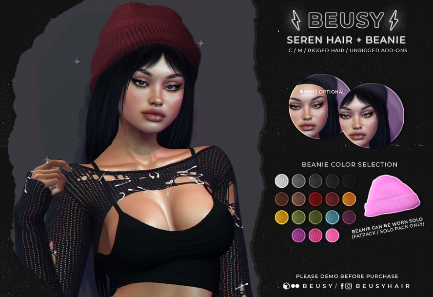 KawaiiFeedSL's tweet photo. Beusy: Seren Hair @ Kustom9〡Taxi: https://t.co/T5CdnNDdmY
#secondlife #metaverse #beusy #kustom9 #secondlifeevent #secondlifecontent #kawaiifeed https://t.co/nA578VgxTx