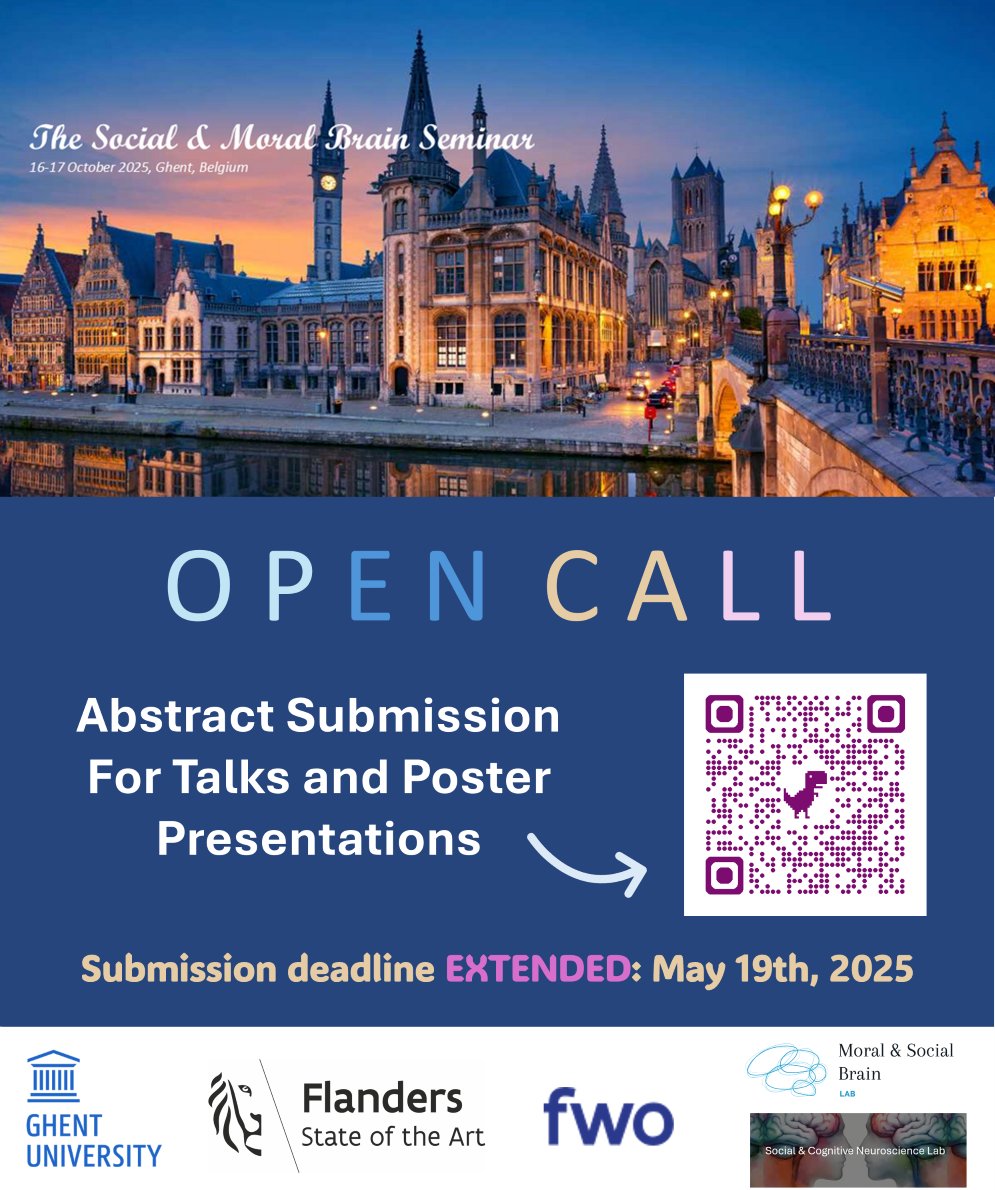 Last call ! Tomorrow is the final day to submit your abstract for The Social &amp; Moral Brain Seminar. The submission portal closes at midnight (CEST). We can't wait to read your contributions ! <a href="/YulongHuang/">Yulong Huang</a> 
More info: thesmbseminar.sciencesconf.org