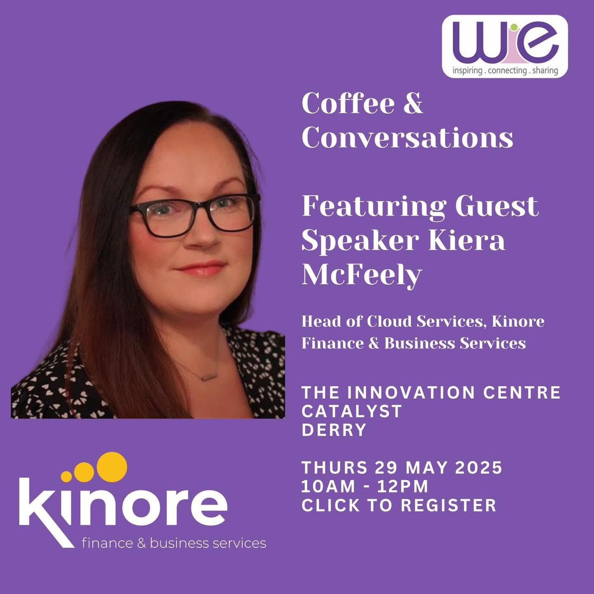 📍Save the Date
“10 Things to Expect When Working With Your Accountant” Festuring guest speaker Kiera McFeely Head of Cloud Services,Kinore Finance &amp; Business Services 
Thurs 29 May 
10am-12noon
The Innovation Centre at Catalyst
#Derry #Londonderry 
£10
shorturl.at/pduYQ