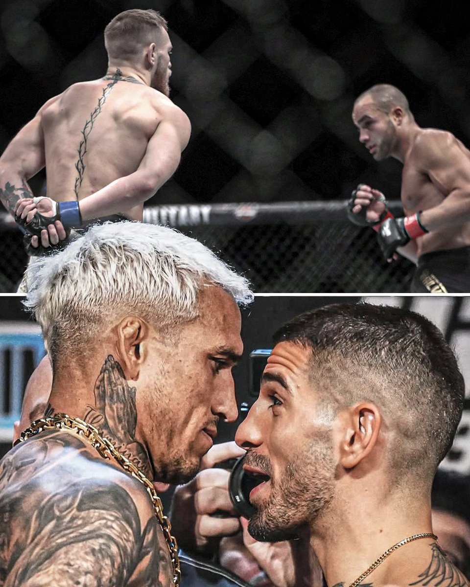espnmma's tweet photo. The last time the UFC lightweight title changed hands in the Octagon was when Conor McGregor beat Eddie Alvarez almost nine years ago. Since then there have been 12 undisputed lightweight title bouts 🤯

That streak will continue when Ilia Topuria faces Charles Oliveira for the vacant title at #UFC317 🏆