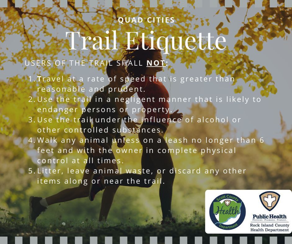 scotthealthdept's tweet image. Let's all use good trail etiquette. #BikeToWorkWeek