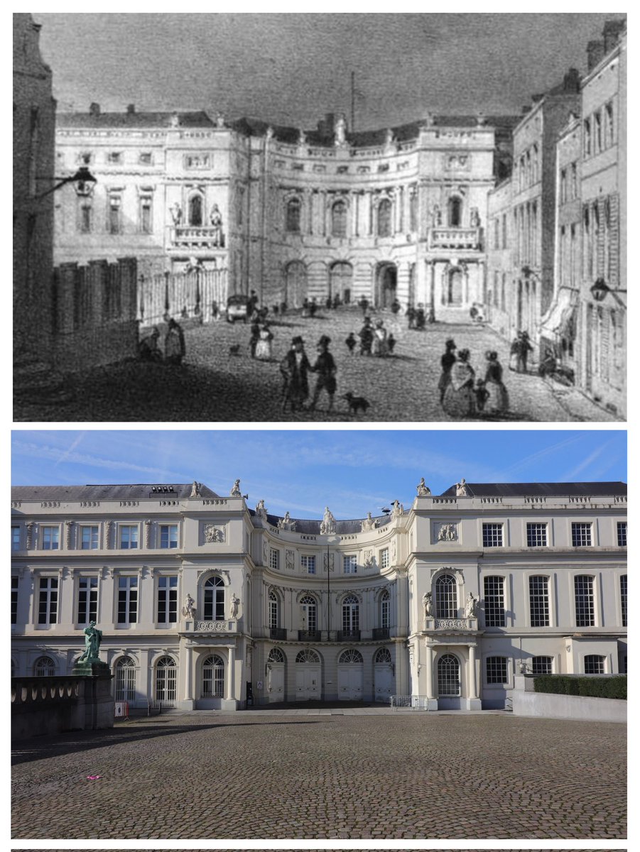 The Palace of Charles of Lorraine, Brussels. Home to a protestant chapel from 1816. Over the rest of the century, a knot of British-themed commerce sprang up between here and place Royale. Taverns (The Turf, Wellington etc), hotels, bookshops, travel agents, grocers, fixers.