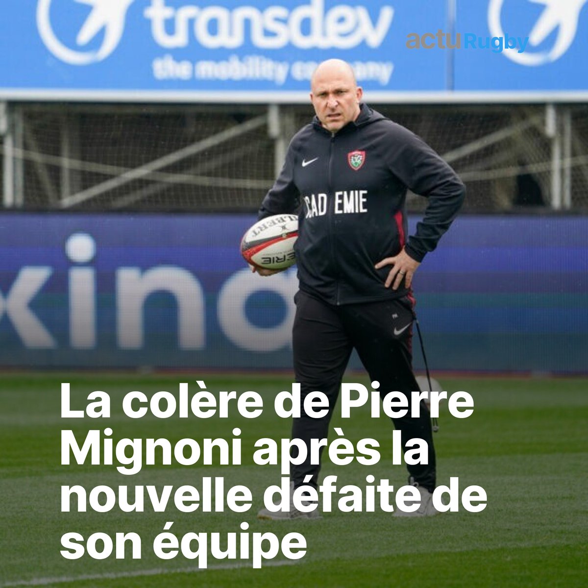 acturugby's tweet photo. 🏉 Top 14. « Ce n'était pas acceptable du tout » : la colère de Pierre #Mignoni après la défaite de #Toulon à Pau 🗣️▶️ https://t.co/cP3pCErcak https://t.co/mgb5Kmm3VM