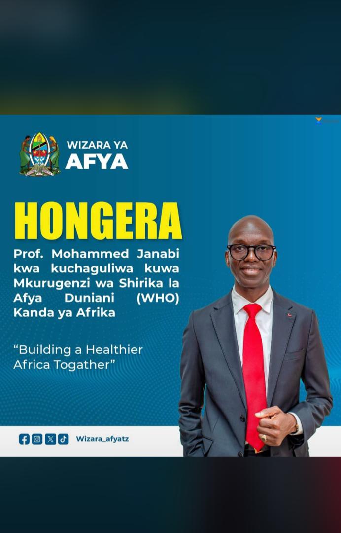 And here we are, thanking God for the victory . It has come back home again!💃
Yes! The WHO Afro Director is Tanzanian!🥳🔥