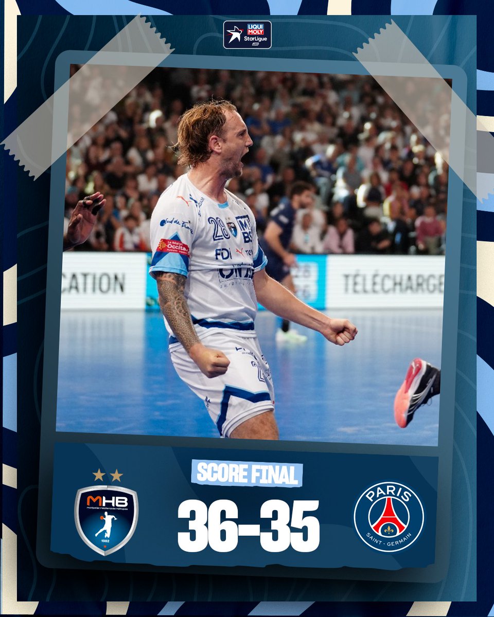 mhbofficiel's tweet image. [#CoupeDeFrance - Finale]

🏆🏆🏆🏆🏆🏆🏆🏆🏆🏆🏆🏆🏆🏆 : Montpellier gagne sa 14e Coupe de France 🔥

🤩 Au bout du suspense, la finale s&apos;est jouée aux tirs au but : 36-35 (8-7 aux tirs au but). 

🔚 @mhbofficiel  🆚 @psghand : 36-35