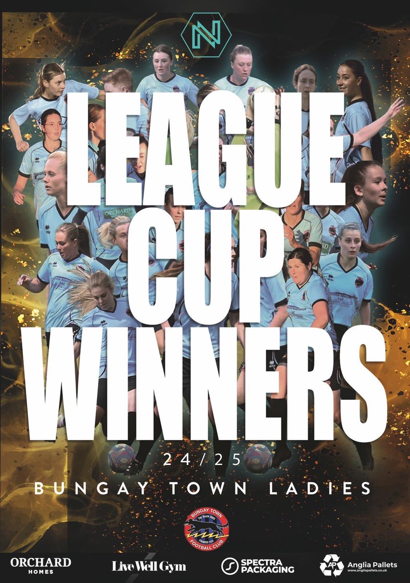 Bungay Town Ladies (@bungayladiesfc) on Twitter photo 🏆 WE HAVE DONE IT 🏆
Today we beat <a href="/AylshamWomenFC/">Aylsham Women & Girls FC</a> 2-1 in the league cup final.
The determination and desire we showed in this game speaks volumes about this amazing squad 💙
Credit to Aylsham who battled until the final whistle and made it very difficult for us. 🏆 WE HAVE DONE IT 🏆
Today we beat <a href="/AylshamWomenFC/">Aylsham Women & Girls FC</a> 2-1 in the league cup final.
The determination and desire we showed in this game speaks volumes about this amazing squad 💙
Credit to Aylsham who battled until the final whistle and made it very difficult for us.