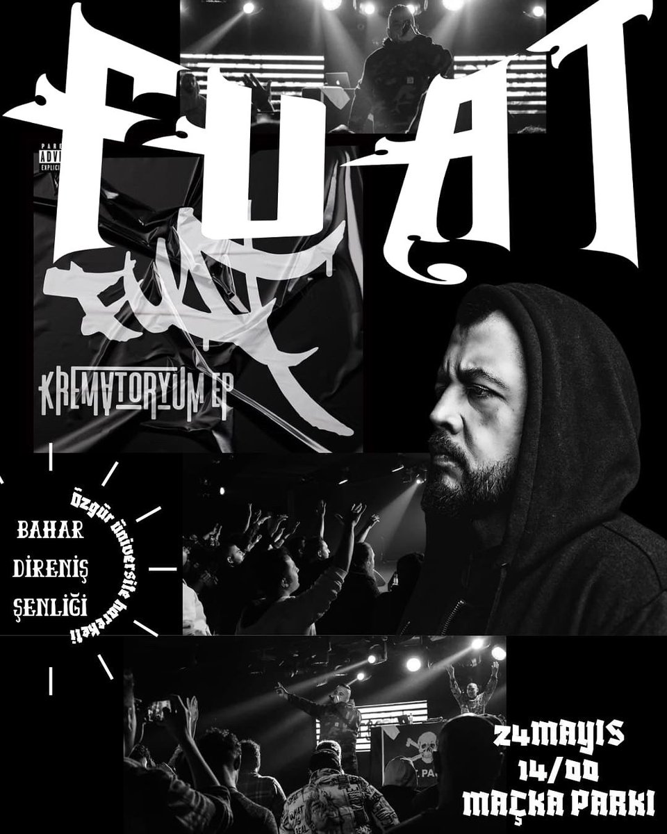 Fuat sistemin ritmini kesmeye şenliğimize geliyor!
24 Mayıs’ta Maçka’da buluşuyoruz.
Omurga da, duruş da, direniş de bizimle;
FUAT ERGİN BATI BERLİN!