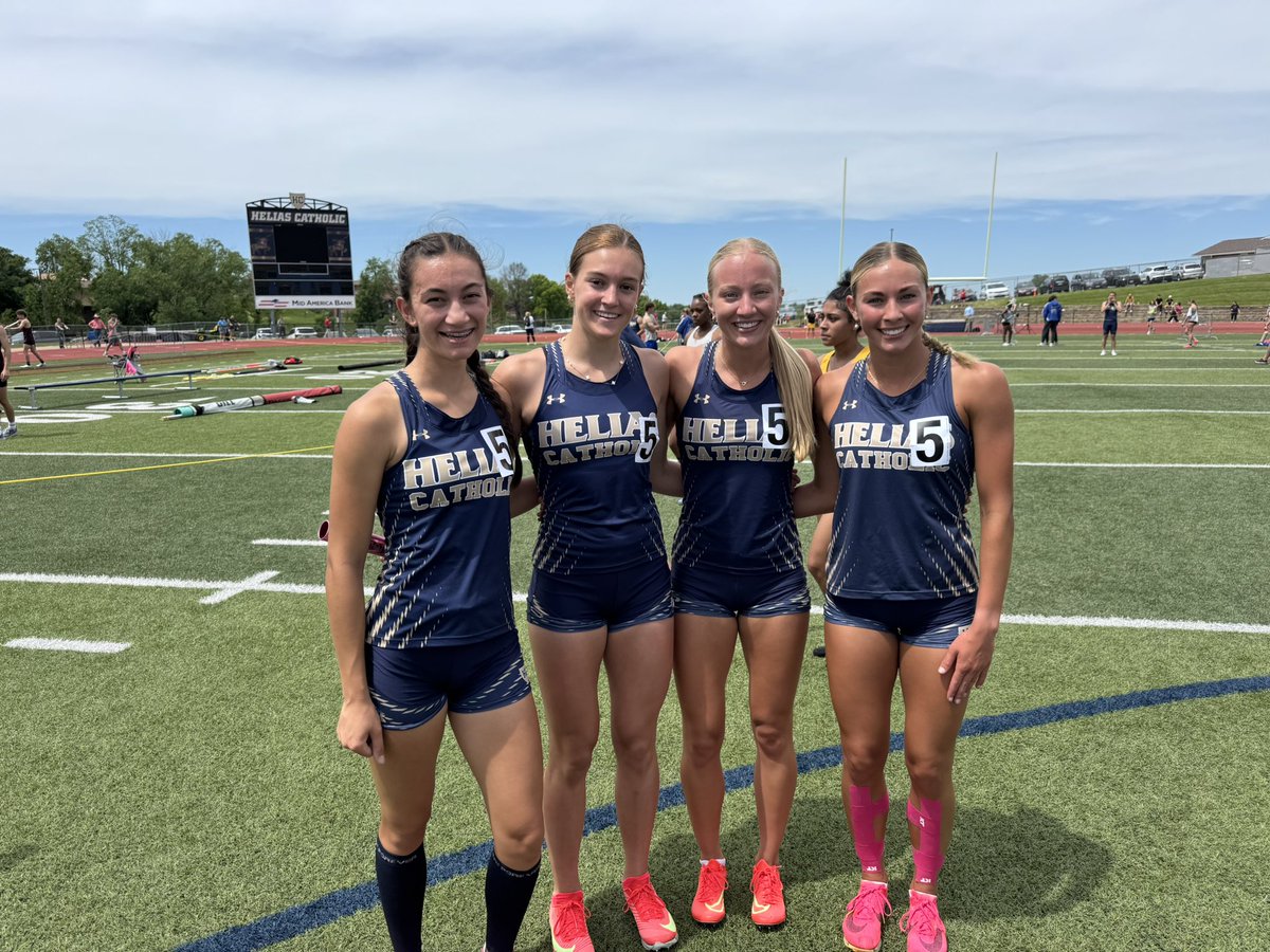 💥💥District Champion &amp; School Record💥💥 Girls 4x200 team wins the district championship &amp; breaks our school record with a time 1:42.29. The team of Deaven Duemmel, Kenadi Harrison, Corynn Frank, and Isla Alfultis will run next week at sectionals. Great job girls!