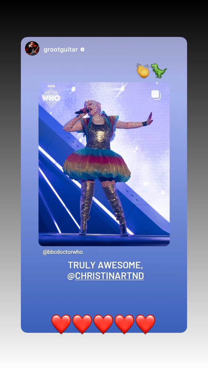 christinartnd's tweet image. Over 4 hours of prosthetics and working with the most amazing team at  @BadWolf_TV for Liz Lizardine’s entry at the Interstellar Song Contest! #DoctorWho #singer #sessionsinger