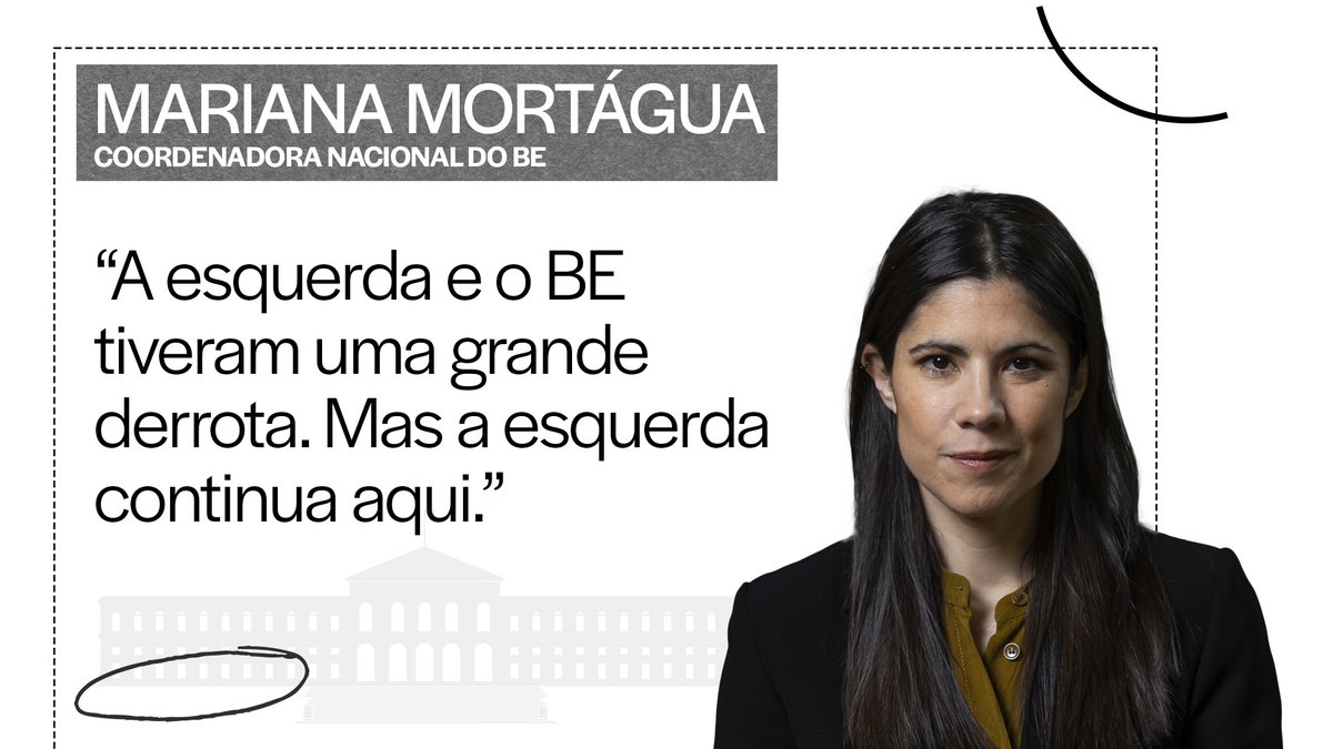 observadorpt's tweet photo. Mariana Mortágua, eleita por Lisboa, rejeita demissão como líder do Bloco depois de perda de vários deputados. “BE tem grande derrota esta noite. Assumir essa derrota é o primeiro passo para fazermos um conjunto da reflexão que temos de fazer” #BlocoDeEsquerda #Legislativas2025 https://t.co/W30ccewvPN