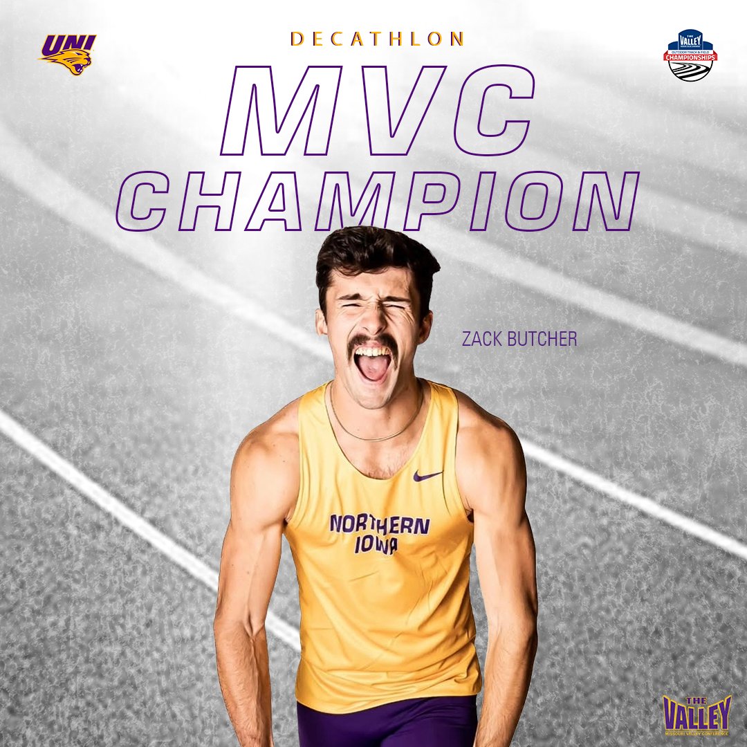3️⃣x MVC DECATHLON CHAMPION, ZACH BUTCHER!!!

#EverLoyal #1UNI