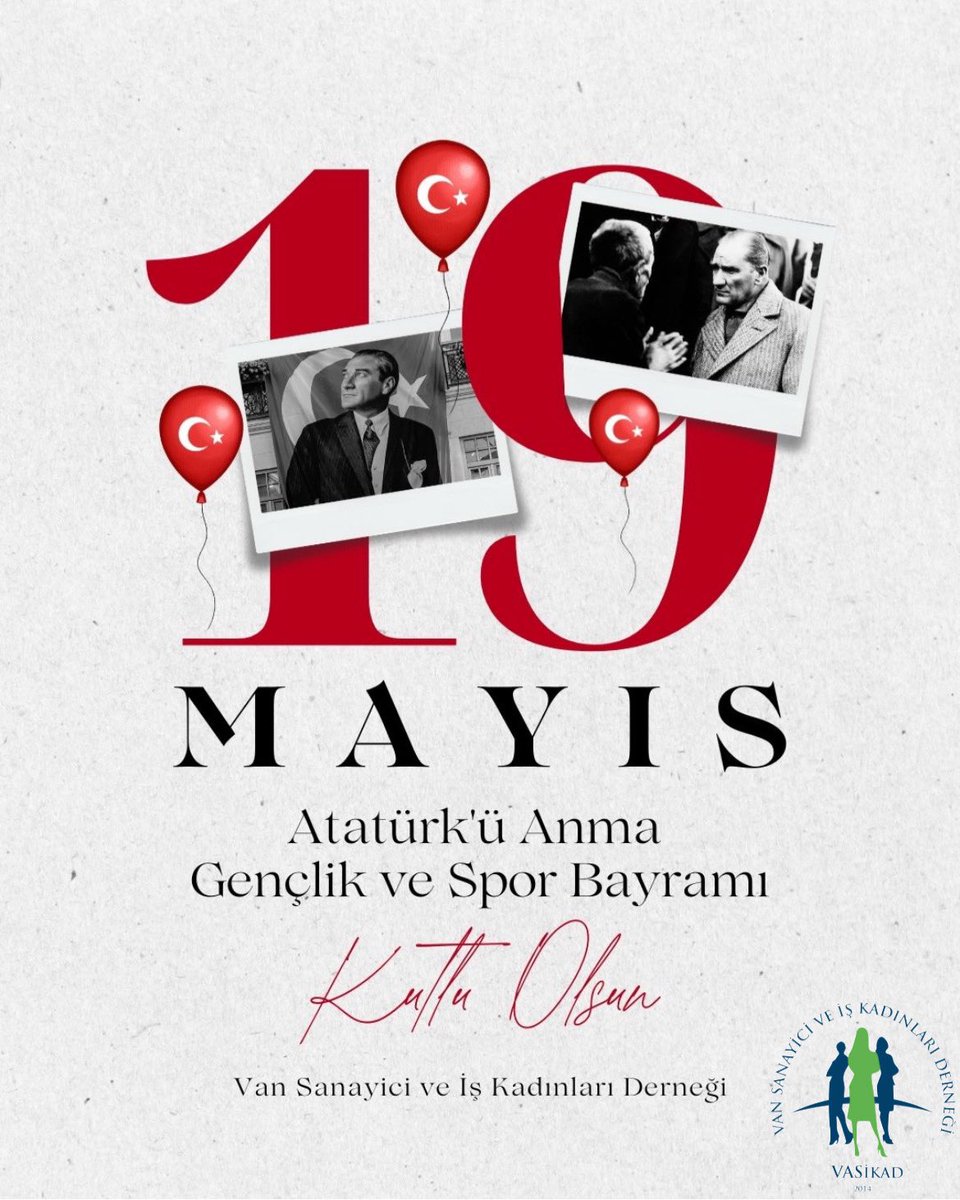 vasikadvan's tweet photo. 19 Mayıs Atatürk’ü Anma Gençlik ve Spor Bayramımız Kutlu Olsun.. 🇹🇷 https://t.co/aK7VzheSgz