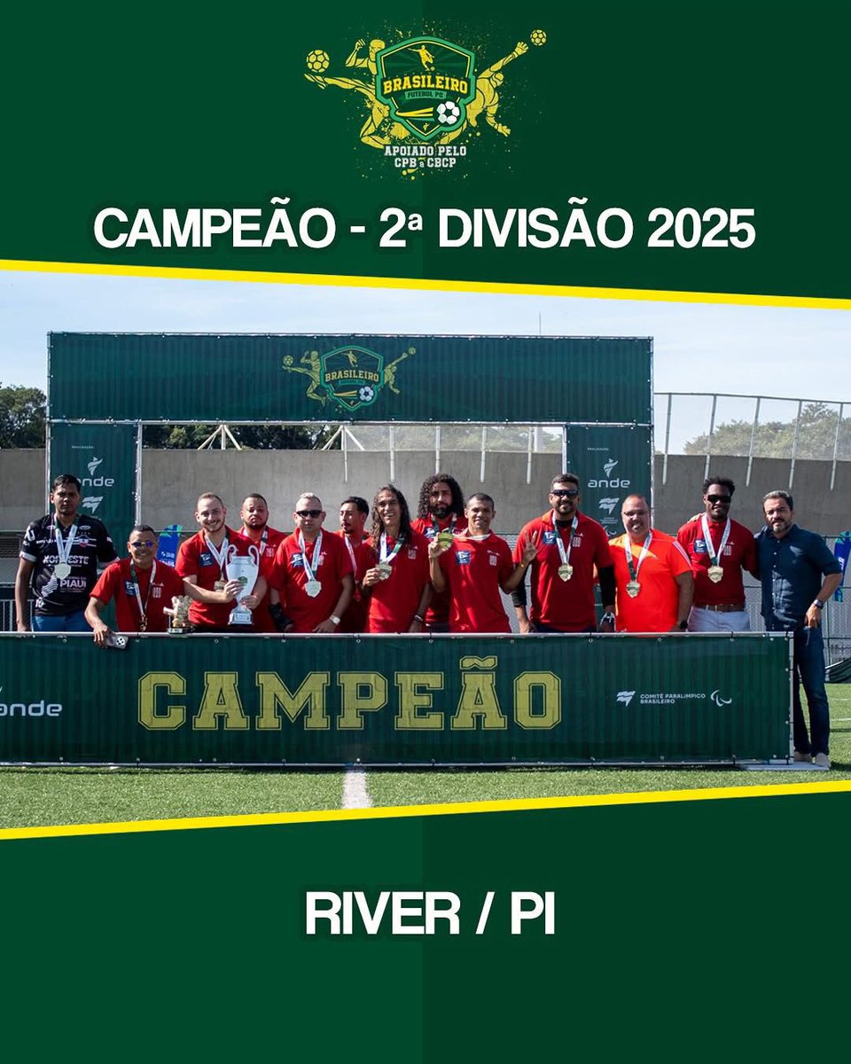 Campeão Brasileiro - Pessoas com paralisia cerebral 

Foto: divulgação 

#RiverACOficial